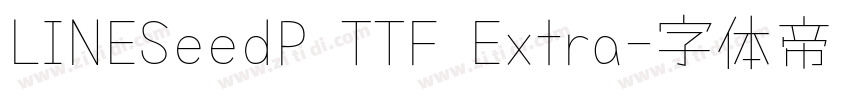 LINESeedP TTF Extra字体转换
